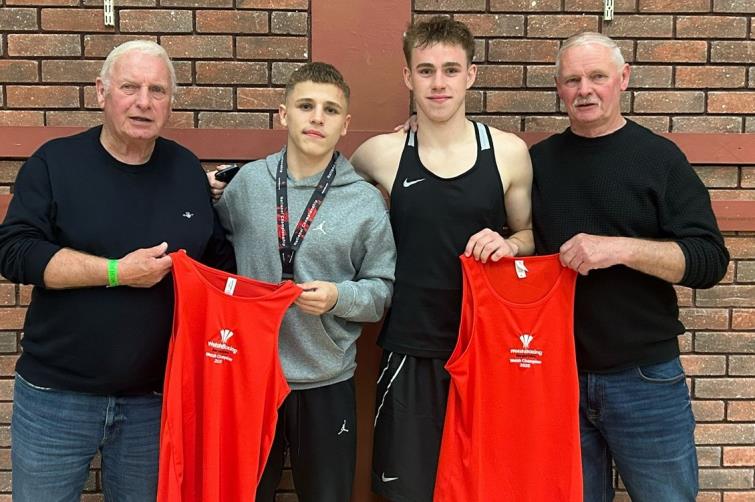  Mikey and Alex with grandfathers